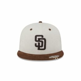 New Era 59Fifty San Diego Padres 2T Cord Fitted Hat White Brown