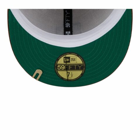 New Era 59Fifty San Diego Padres 2T Cord Fitted Hat White Brown - Image 7
