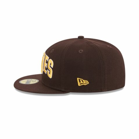New Era 59Fifty San Diego Padres Overlap Fitted Hat Brown - Image 4