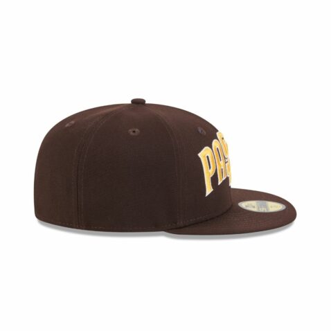 New Era 59Fifty San Diego Padres Overlap Fitted Hat Brown - Image 6