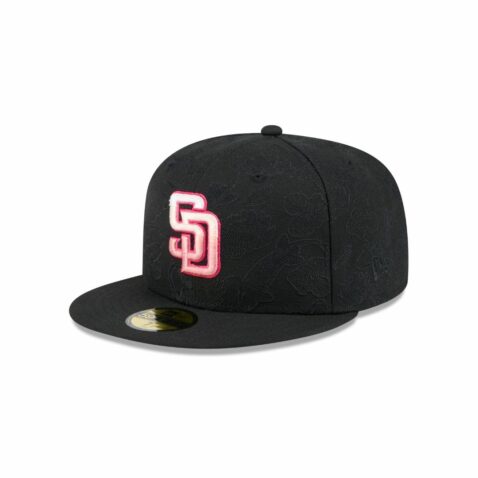 New Era 59Fifty San Diego Padres Tonal Koi Fitted Hat Black Pink