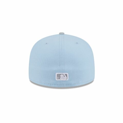 New Era 59Fifty San Diego Padres Two Tone Fitted Hat Light Blue Silver - Image 5