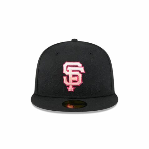 New Era 59Fifty San Francisco Giants Tonal Koi Fitted Hat Black Pink New Era 59Fifty San Francisco Giants Tonal Koi Fitted Hat Black Pink