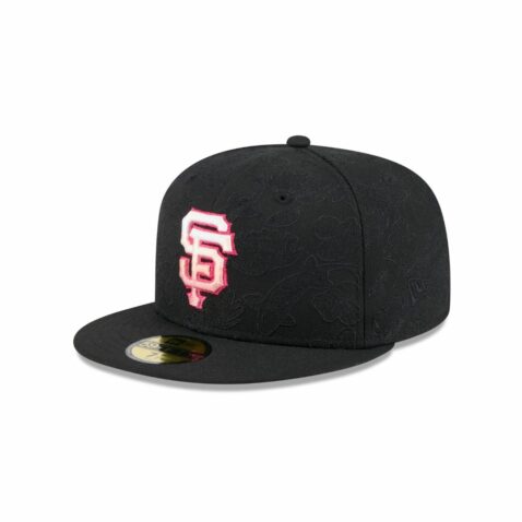 New Era 59Fifty San Francisco Giants Tonal Koi Fitted Hat Black Pink New Era 59Fifty San Francisco Giants Tonal Koi Fitted Hat Black Pink