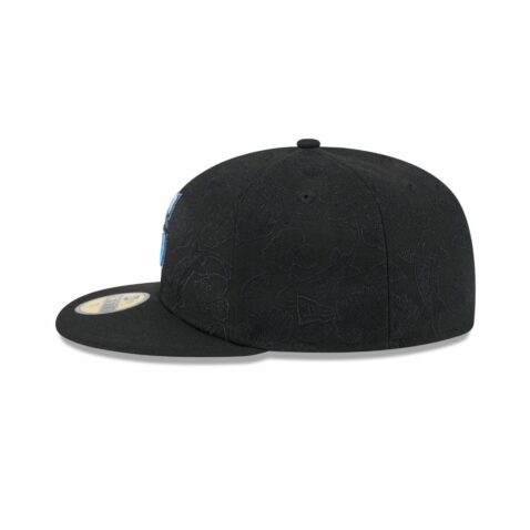 New Era 59Fifty Seattle Mariners Tonal Koi Fitted Hat Black Blue - Image 4