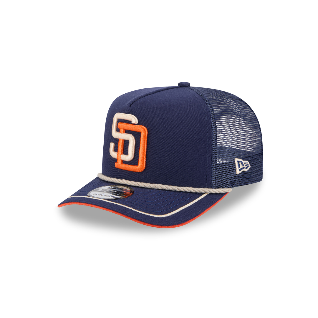 【海外限定】New Era 9FIFTY A-Frame MLB San Diego Padres New Era 9Fifty San Diego Padres A-Frame Mesh Trucker