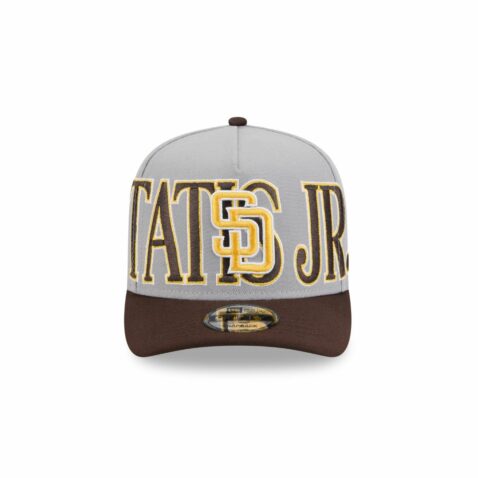 New Era 9Fifty San Diego Padres Fernando Tatis Jr PNN Center A-Frame Snapback Hat Gray Brown