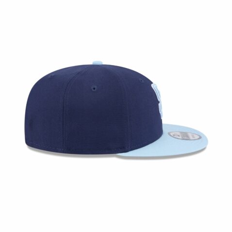 New Era 9Fifty San Diego Padres Two Tone Snapback Hat Navy Blue Light Blue - Image 6