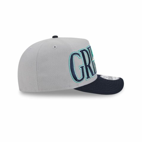 New Era 9Fifty Seattle Mariners Ken Griffey Jr PNN Center A-Frame Snapback Hat Gray Blue - Image 6
