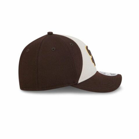 New Era 9Forty M-Crown San Diego Padres Batting Practice Snapback Hat Burnt Wood Brown Gold - Image 6