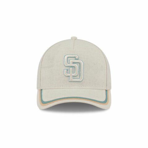 New Era 9Forty M-Crown San Diego Padres Neutral Hemp Strapback Hat White - Image 2