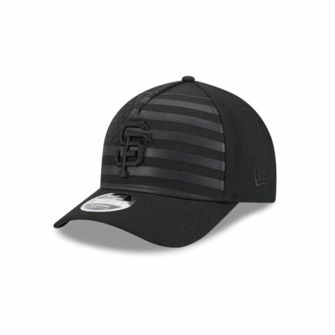 New Era 9Forty M-Crown San Francisco Giants Flag A-Frame Snapback Hat Blackout