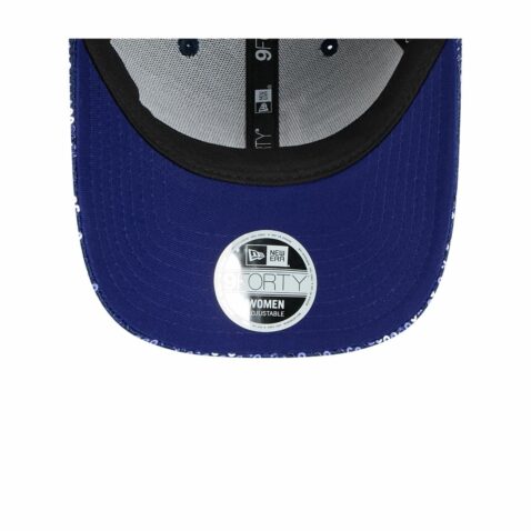 New Era 9Forty Women Los Angeles Dodgers Sequin Snapback Hat Blue - Image 7