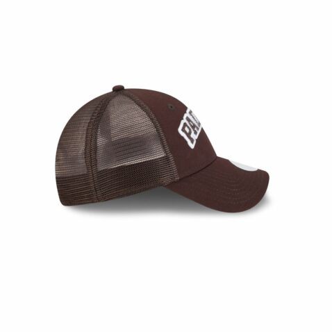 New Era 9Forty Women San Diego Padres Arch Glitz Mesh Snapback Hat Brown - Image 6