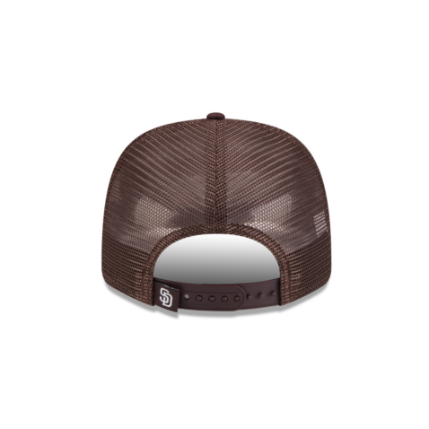 New Era 9Seventy San Diego Padres Spring Training 2025 Patch Mesh Trucker Snapback Hat Brown Multi - Image 5
