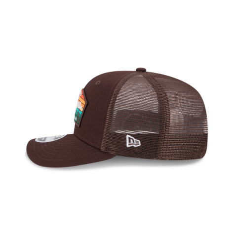 New Era 9Seventy San Diego Padres Spring Training 2025 Patch Mesh Trucker Snapback Hat Brown Multi - Image 4