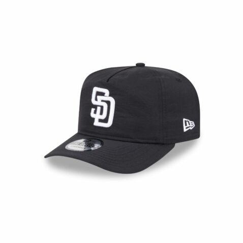 New Era Golfer San Diego Padres Everyday Nylon Snapback Hat Black White