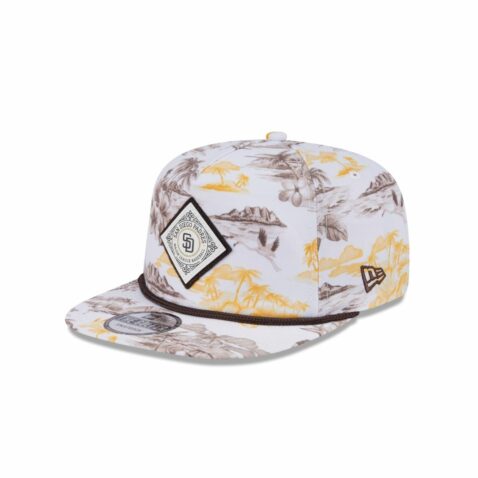 New Era Golfer San Diego Padres Printed Snapback Hat White