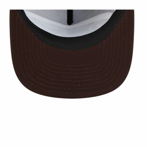 New Era Golfer San Diego Padres Team Text Snapback Hat Brown White - Image 7