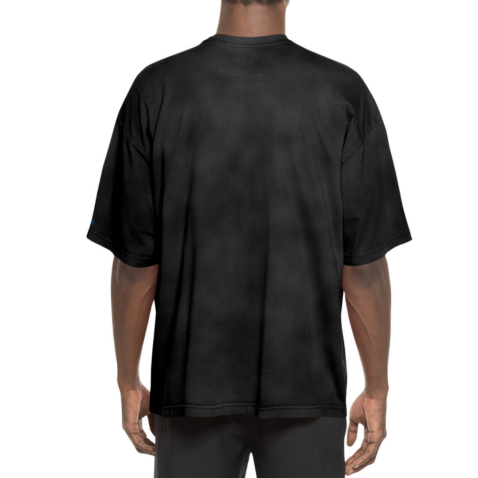 New Era Las Vegas Raiders Throwback G1 Short Sleeve T-Shirt Distressed Black - Image 3