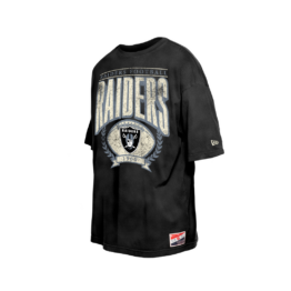 New Era Las Vegas Raiders Throwback G1 Short Sleeve T-Shirt Distressed Black