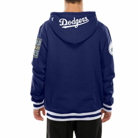 New Era Los Angeles Dodgers Evergreen Pullover Hoodie Dark Royal Blue - Image 4