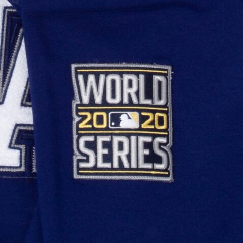 New Era Los Angeles Dodgers Evergreen Pullover Hoodie Dark Royal Blue - Image 7