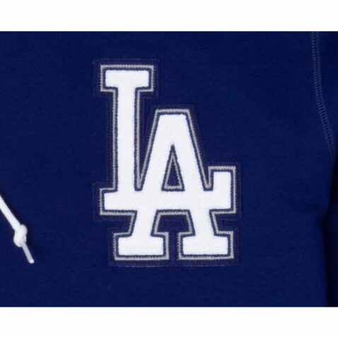 New Era Los Angeles Dodgers Evergreen Pullover Hoodie Dark Royal Blue - Image 8