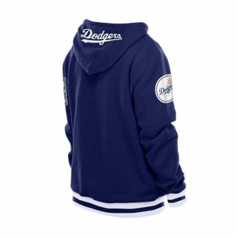 New Era Los Angeles Dodgers Evergreen Pullover Hoodie Dark Royal Blue - Image 2