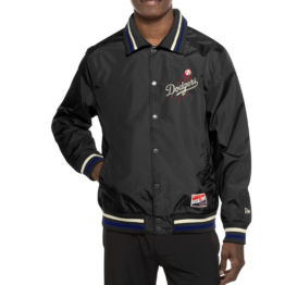 New Era Los Angeles Dodgers G1 Alternate Throwback Jacket Black Chrome White