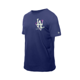 New Era Los Angeles Dodgers Pizzeria Short Sleeve T-Shirt Dark Royal Blue