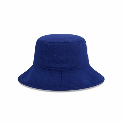 New Era Los Angeles Dodgers Spring Training 2025 Bucket Hat Dark Royal Blue White - Image 6