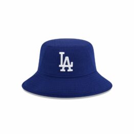 New Era Los Angeles Dodgers Spring Training 2025 Bucket Hat Dark Royal Blue White