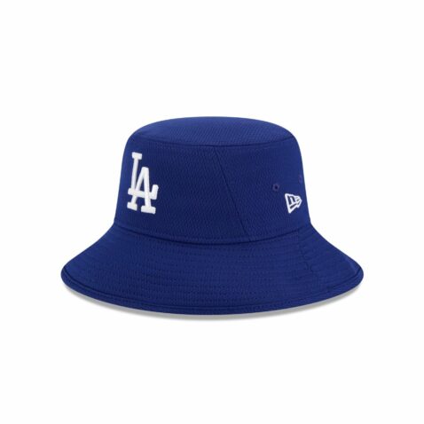 New Era Los Angeles Dodgers Spring Training 2025 Bucket Hat Dark Royal Blue White - Image 2