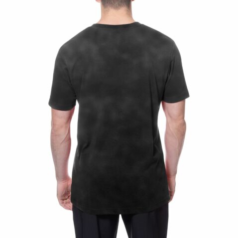 New Era San Diego Padres Block Script Evergreen Short Sleeve T-Shirt Washed Black - Image 4