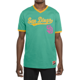 New Era San Diego Padres City Connect Short Sleeve Jersey T-Shirt Blue Pink Gold