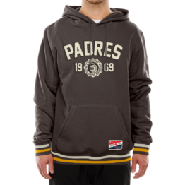 New Era San Diego Padres Established Pullover Hoodie Brown White