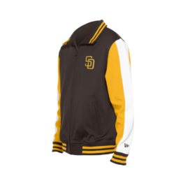 New Era San Diego Padres Game Day Track Jacket Brown White Gold
