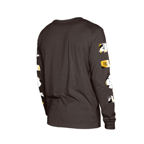 New Era San Diego Padres Logo Sleeve Long Sleeve T-Shirt Brown Gold - Image 4
