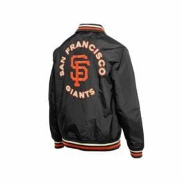 New Era San Francisco Giants G1 Throwback Jacket Black Orange Chrome White