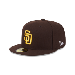 New Era x Compound 59Fifty San Diego Padres Fitted Hat Burnt Wood Brown Gold