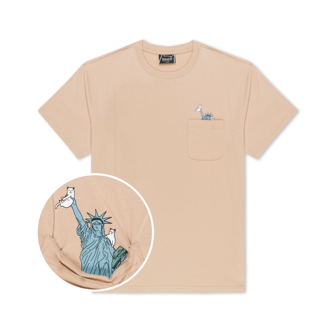 Ripndip Liberty Short Sleeve Pocket T-Shirt Almond - Billion