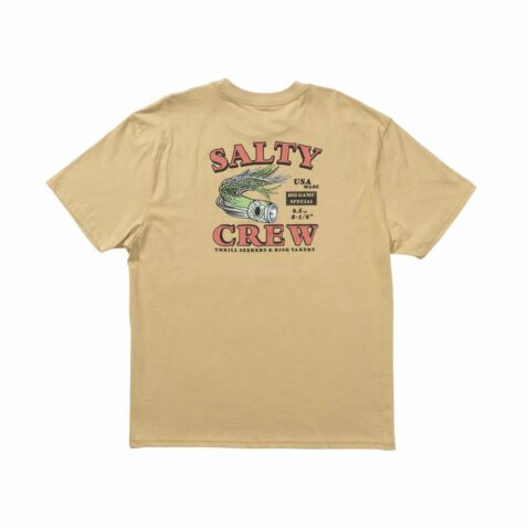 Salty Crew Lured Classic Short Sleeve T-Shirt Khaki - Image 2