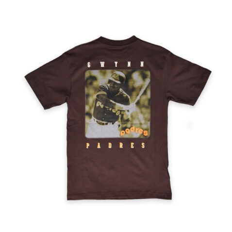 Mitchell & Ness San Diego Padres Legends Collection Tony Gwynn Vintage Logo Short Sleeve T-Shirt Brown