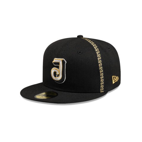 New Era 59Fifty Charros De Jalisco 2025 Alternate J Logo Official On Field Fitted Hat Black Gold