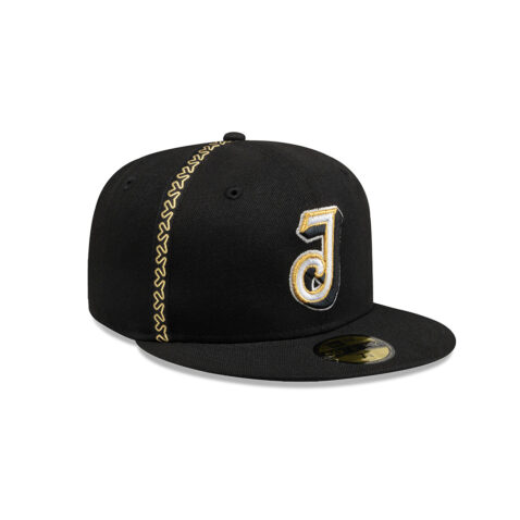 New Era 59Fifty Charros De Jalisco 2025 Alternate J Logo Official On Field Fitted Hat Black Gold - Image 3