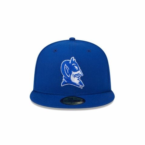 New Era 59Fifty Duke University Blue Devils Fitted Hat Blue White - Image 2