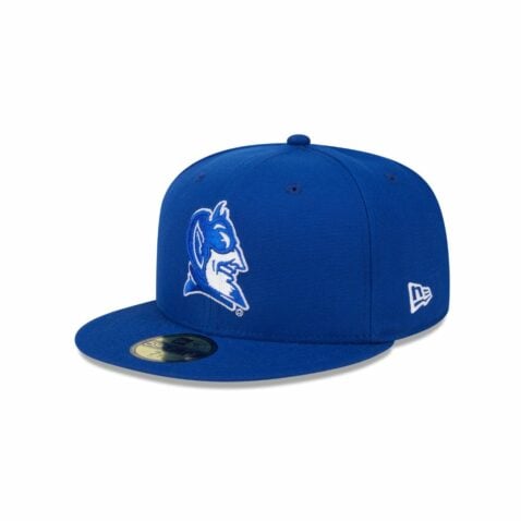 New Era 59Fifty Duke University Blue Devils Fitted Hat Blue White