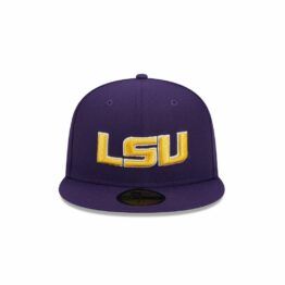 New Era 59Fifty LSU Tigers Fitted Hat Purple Gold
