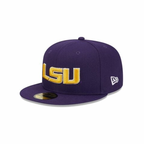 New Era 59Fifty LSU Tigers Fitted Hat Purple Gold